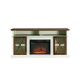 LED Farmhouse Style TV Stand with 23inch Fireplace for 65/70/75inch
