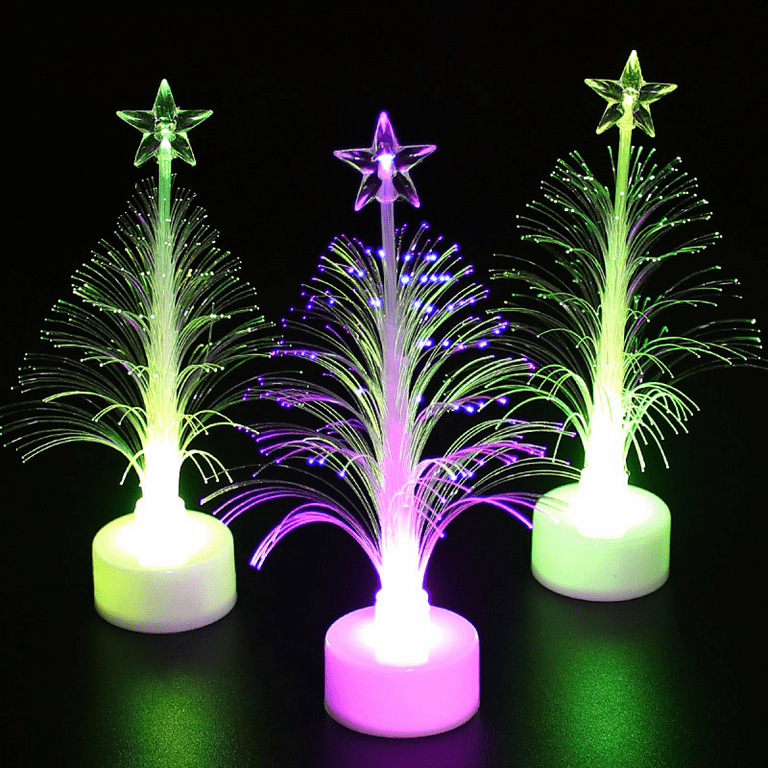 Battery fibre optic christmas tree deals