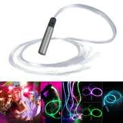 LED Fiber Optic Dance Whip Rechargeable USB-C 1200mAh Battery 7 Colors 23 Light Modes 360 Swivel 67-Inch Space Whip for EDM Music Festivals Parties and Stage Performances