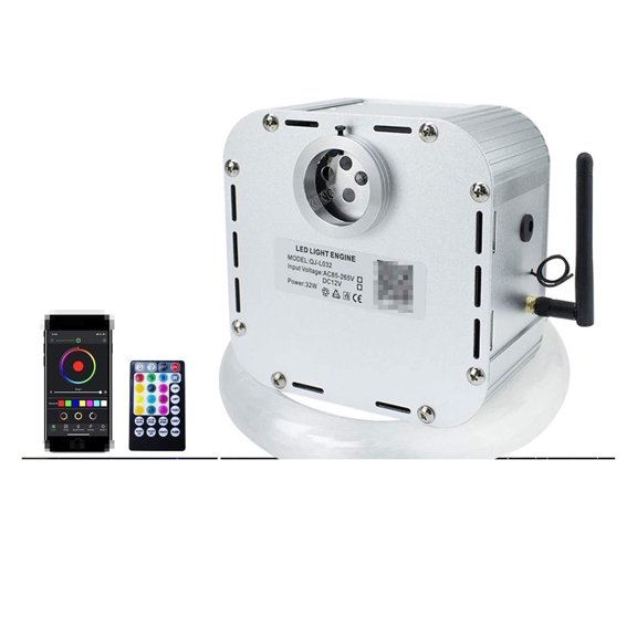 LED Fiber Optic Light Kit 32W RGB Twinkle Effect RF Controller 800pcs/1000pcs Optical Fiber With APP Controller ,Safe to Use