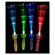 LED Fiber Optic Princess Wands - Assorted - 12pcs