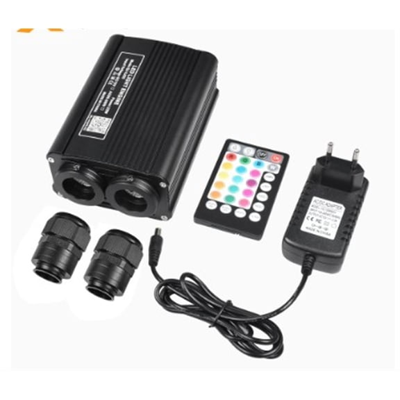 LED Fiber Optic Star Ceiling Light Kit Mixed 335*(0.75+1.0+1.5mm)*3M/4M & 16W RGBW Optic Fiber Light Engine Smartpp Controller ,Safe to Use