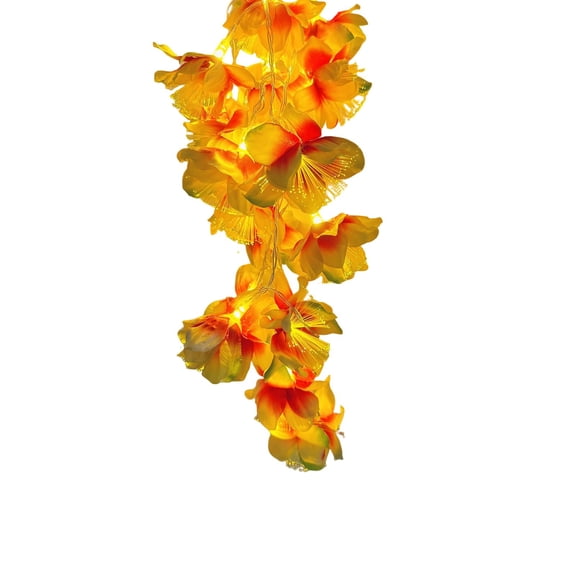 LED Fiber Optic Tuberose Flower String Lights Artificial Tuberose Decorative Lights for Festivals, Weddings, and Ambiance (150cm/59in)
