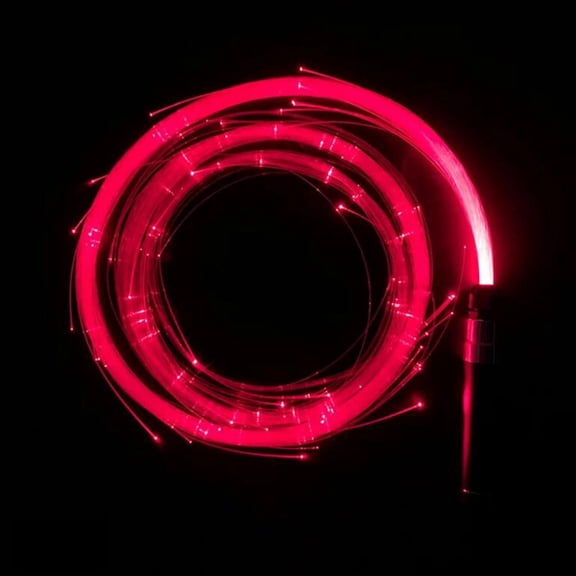 LED Fiber Optic Whip 67" 360° Swivel Pixel Whip Rechargeable Dance Space Whip 7 Color Effect Modes Rave Whip Toy for LED Light Show,Club,EDM Music Festivals Parties