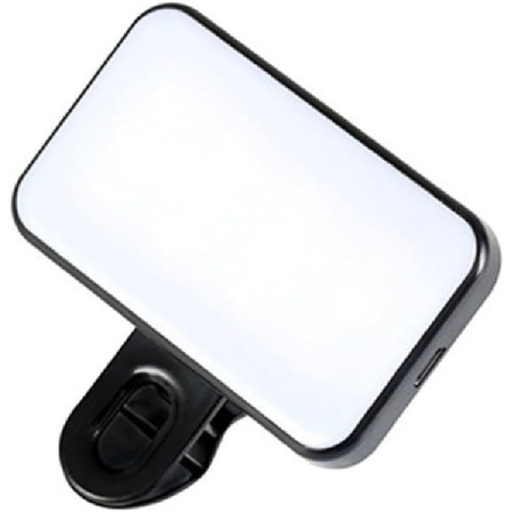LED Fill Light Mini Video Light with Sturdy Mount 10 Gear Stepless Dimming for Photography/Cell Phones/Laptop LED Fill 3000-6500K for Photography