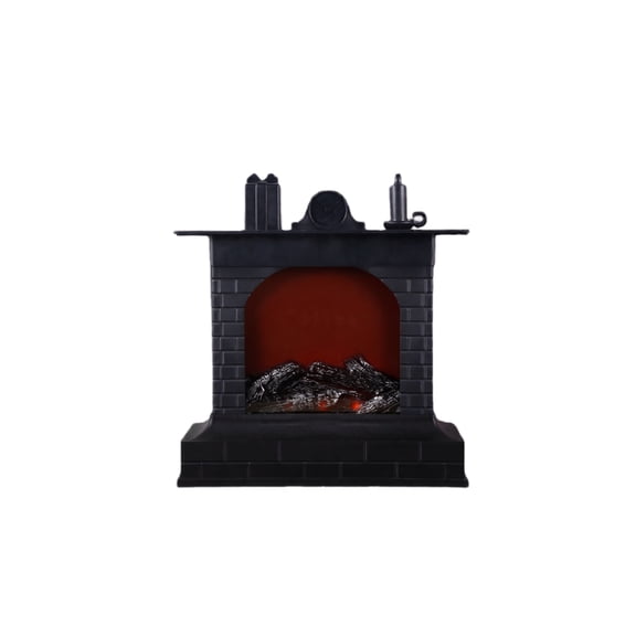 LED Fireplace Lamp Tabletop Decorative Flame Light with Simulated Ember Effect Mantel Style Accent Piece for Home