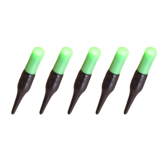 LED Fishing Glowing Bobbers, 5Pcs Electronic Glowing Stick Deeply Drop LED Night Lighted Baits Lures Lamp for Fishing