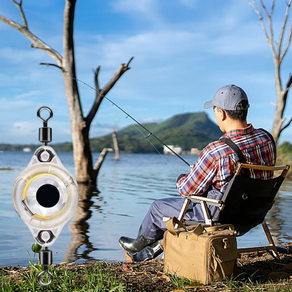 LED Fishing Light Underwater Lure Submersible Bait for Night Fishing, Waterproof Fishing Lamp for Catching Panfish Crappie Catfish, Deep Sea Fishing Flasher Lure Tackle Accessories for Fishermen