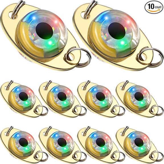 LED Fishing Lures Lighted Fishing Spoons Underwater Flasher Bass Halibut Saltwater Trolling Deep Drop LED Lighted Bait Flasher