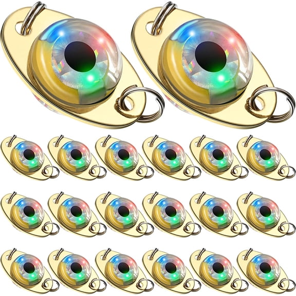 LED Fishing Lures Lighted Fishing Spoons Underwater Flasher Bass Halibut Saltwater Trolling Deep Drop LED Lighted Bait Flasher