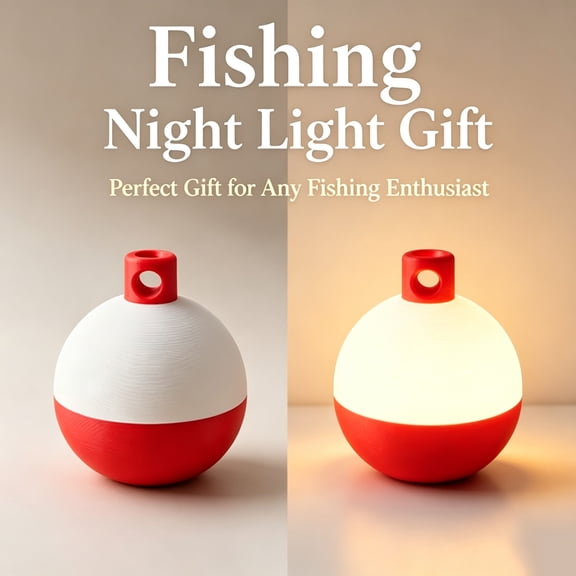 LED Fishing Night Light, 5.91in Realistic Sports Theme Bedside Desk Lamp, Warm Soft Light Decorative Ornament, Portable Glow Lamp for Bedroom, Desktop, Living Room Indoor Scene Decoration