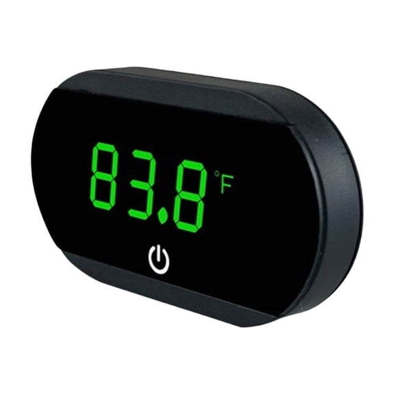 LED Fishtank Thermometers Small Size Temperature Measuring Meter Alarm with LED-Screen Stick On for Tanks