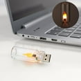 thumbnail image 1 of LED Flame Effect Light Bulb USB Rechargeable Flickering Candle Lamp for Christmas Party Decor, 1 of 7