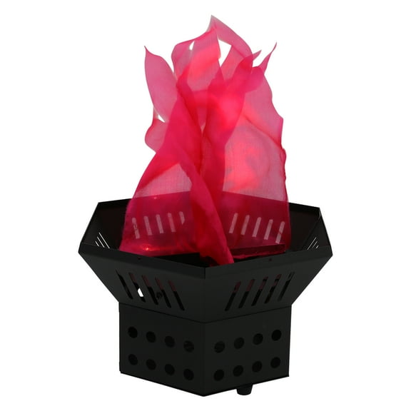 LED Flame Effect Light, Hexagon Shape with 30cm Fire Height, Dual Bulb Design & Patio Party Lighting