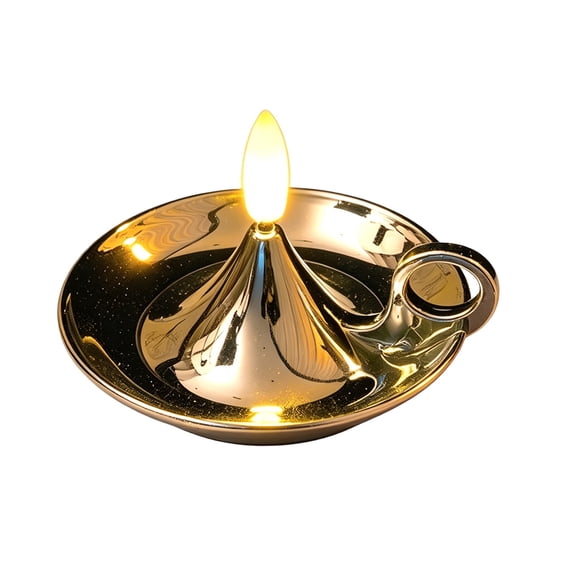 LED Flameless Candle Lamp, Ambient Decorative Light Ornament, Battery Operated Tealight for Home Tabletop Holiday Party Scene Decor