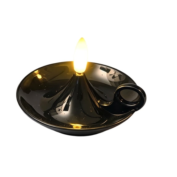 LED Flameless Candle Lamp, Ambient Decorative Light Ornament, Battery Operated Tealight for Home Tabletop Holiday Party Scene Decor