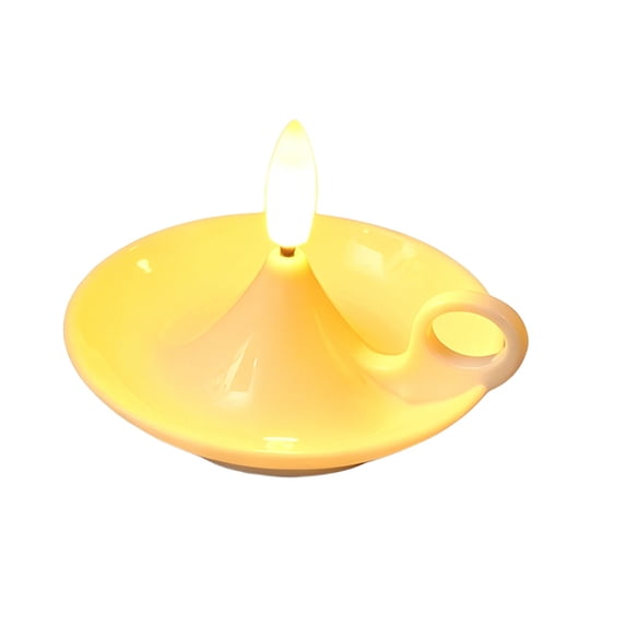 LED Flameless Candle Lamp, Ambient Decorative Light Ornament, Battery Operated Tealight for Home Tabletop Holiday Party Scene Decor
