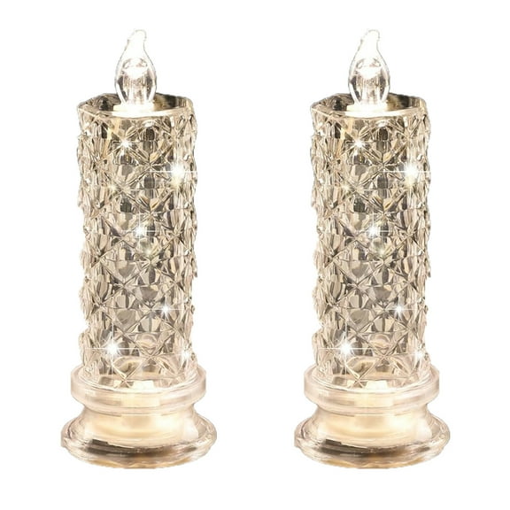 LED Flameless Candle Light, Creative Simulation Night Lamp, Warm Bedside Illumination, Romantic Desktop Decor, Battery Operated Pillar
