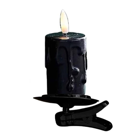 LED Flameless Clip-On Candle Lights - Battery Operated Flameless Candles with Clips for Christmas Trees, Holiday Decor, Centerpieces - Set of 12