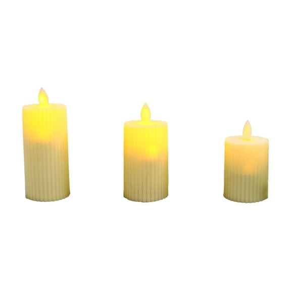 LED Flameless Electronic Candle Set with Realistic Flickering Flame Effect