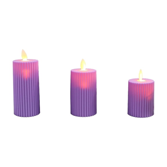 LED Flameless Electronic Candle Set with Realistic Flickering Flame Effect