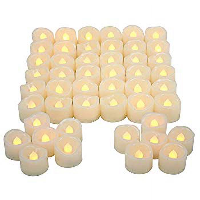 LED Flameless Flickering Tea Lights Votive Candle Battery Operated Set