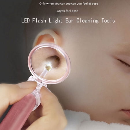 LED Flash Light Ear Cleaning Tools 1Pc Baby Ear Spoon Ear-pick Remover