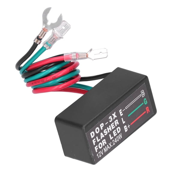 LED Flash Relay Module, Solves Rapid Flashing Issues, Compact Design, Simple Plug Play