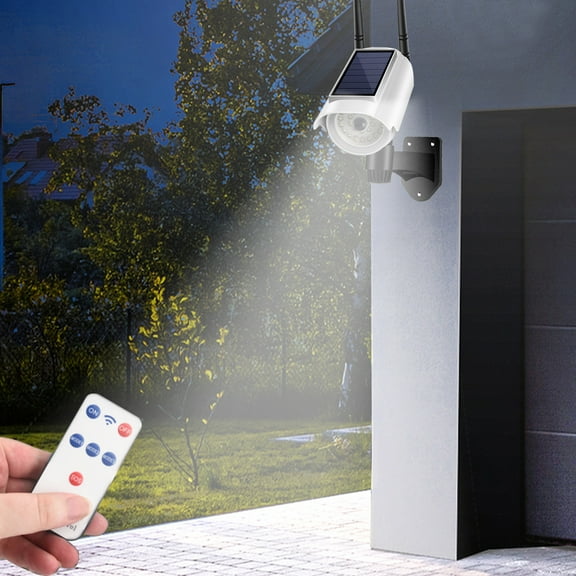 LED Flashing Fake Dummy Camera Human Motion Sensor Simulated Security Camera Outdoor Home Garden Business Surveillance Decoy