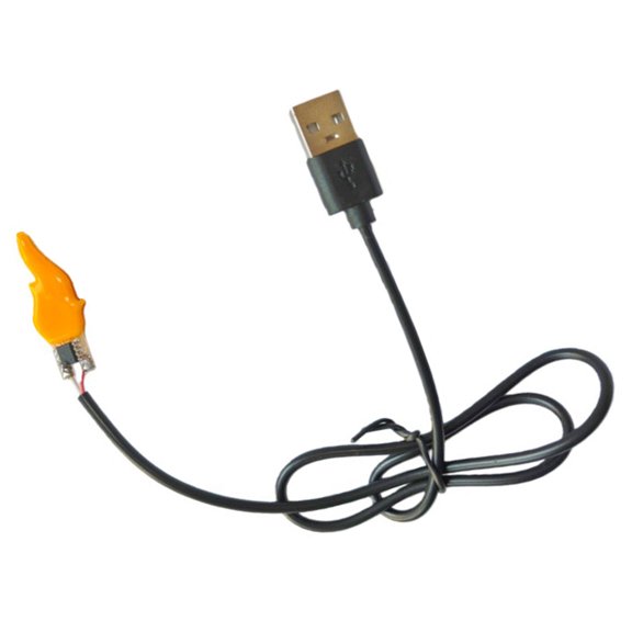 LED Flashing Light With USB Interface Flame Light Bulbs Decoration Lights Accessories Easy to Install