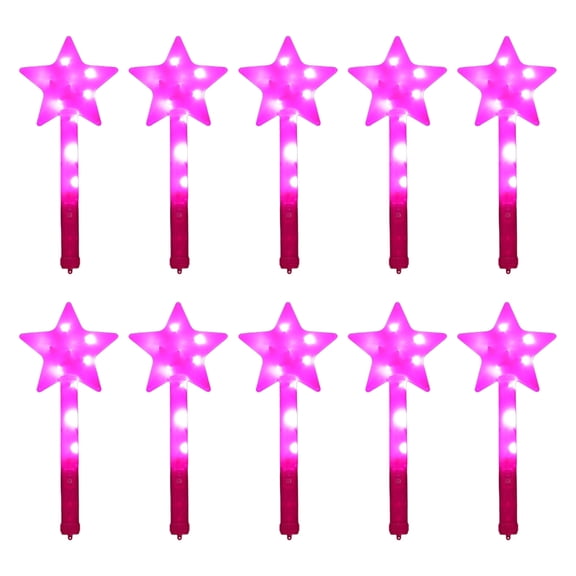 LED Flashing Wands Handheld Flash Colorful Stick Toy Birthday Gift Glowing Toy Party Celebration Supplies 10PCS