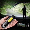 thumbnail image 1 of LED Flashlight | 1000 Lumens Rechargeable Powerful Handheld Flashlight | Zoomable with 3 Modes | IPX5 Waterproof Aluminum Alloy | Includes USB Cable | Compact 9.3cm Size, 1 of 8