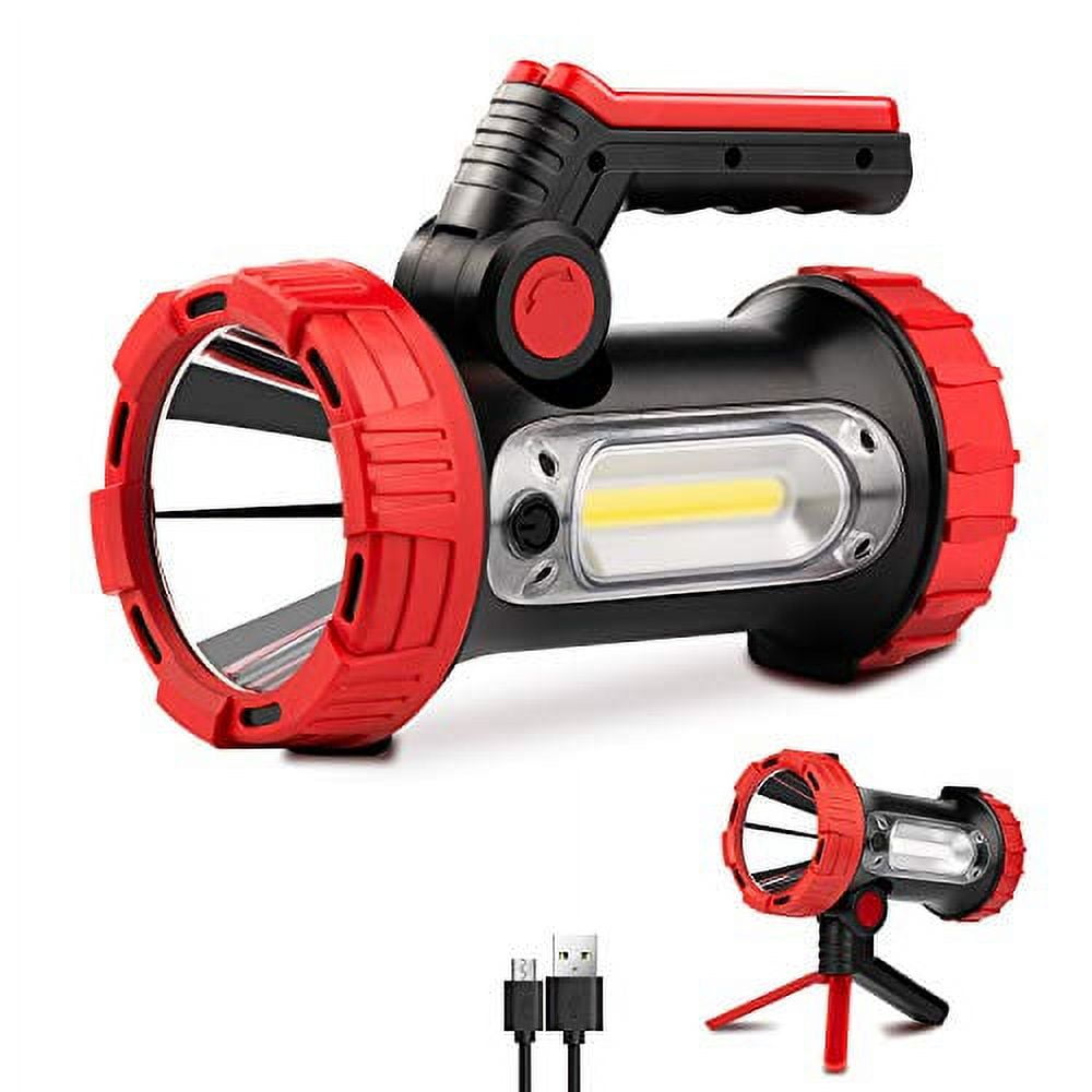 LED Flashlight, 1200Lumens Spotlight Flashlight 6 Modes Bright Foldable