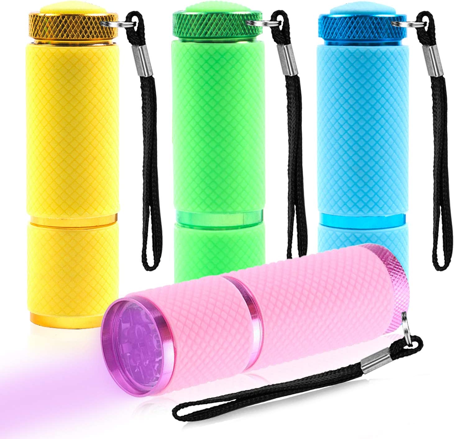 LED Flashlight,4 Pack Small Glow Flashlights Mini LED Flashlights