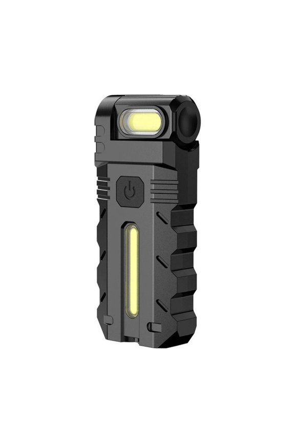 LED Flashlight Bright Compact Handheld Outdoor Hat Lamp with Extended Battery Life Multifunctional Emergency Work Light 10mAh Rechargeable for Hiking Camping