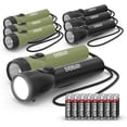 thumbnail image 1 of LED Flashlight Bright Reliable Flashlights for General Purpose, Great for Camping, Car, Emergency Storm Power Outage Handheld Flashlight (Batteries Included), 1 of 6