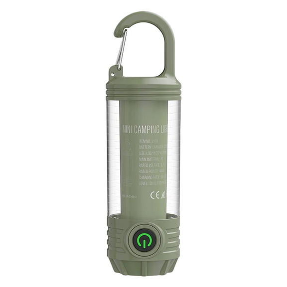 LED Flashlight Camping Lantern 1000 Lumens 1200mAh Rechargeable Type C Waterproof Portable Hiking Light With Mosquito Repellent Red Light