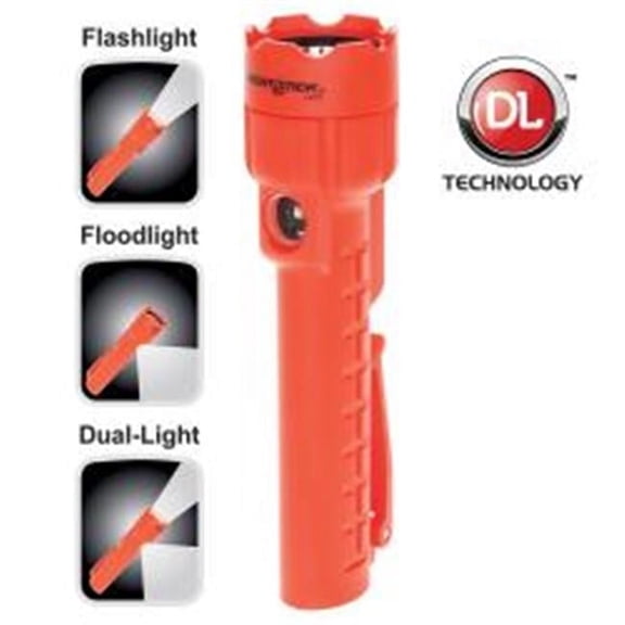 LED Flashlight & Floodlight 130 Lumens with Dual Magnets - Red