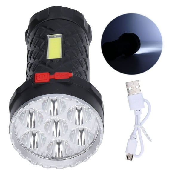 LED Flashlight High Brightness Four Lighting Modes Ergonomic Compact Portable USB Rechargeable Torch