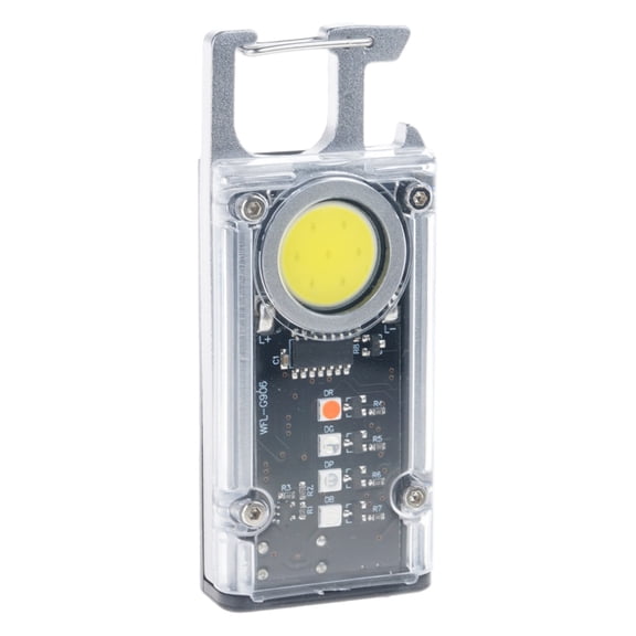 LED Flashlight Keychain Light Outdoor Emergency Light with Opener and Magnetic Base Portable Work Light Pocket Lamp