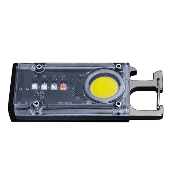 LED Flashlight Keychain Light with Opener & Magnetic Base Pocket Lamp Emergencies Lights for Camping Fishing Repair Walk