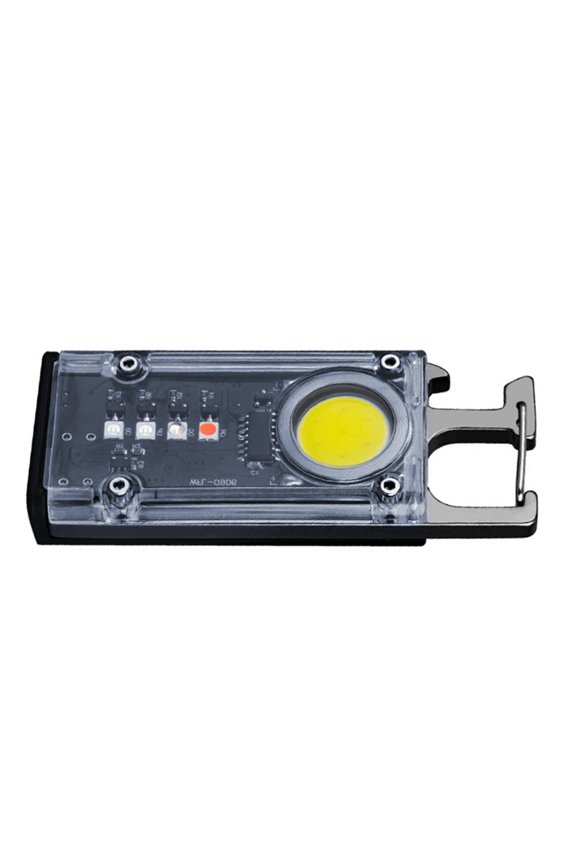 LED Flashlight Keychain Light with Opener & Magnetic Base Pocket Lamp Emergencies Lights for Camping Fishing Repair Walk