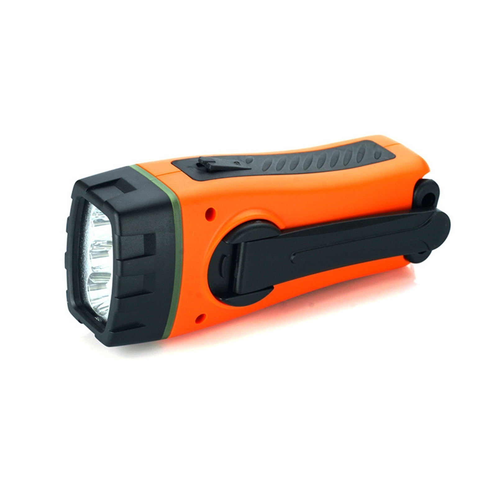 LED Flashlight Multifunctional Hand Crank Self-generating Torch Rechargeable Emergency Lighting Radio Waterproof Flashlight ,Listen Anytime, Anywhere