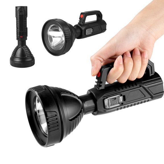 LED Flashlight Rechargeable,50000 Lumens Super Bright Flashlights,Big Beam Long-Range Flashlight,Waterproof Torch Light for Camping, Fishing, Hunting, Hiking, Patrol