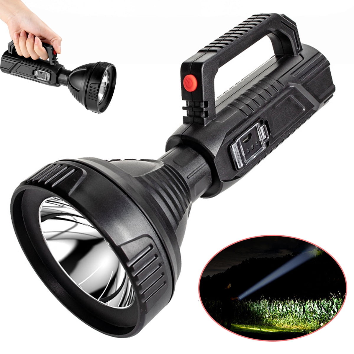 LED Flashlight Rechargeable, 50000 Lumens Super Bright Flashlights, Big Beam LongRange