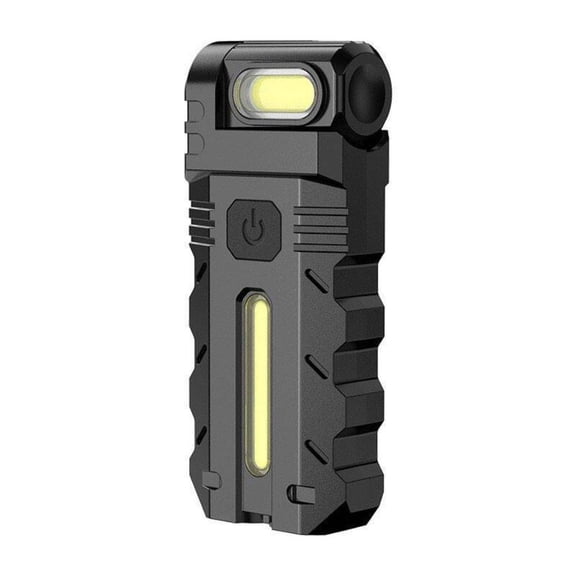 LED Flashlight Rechargeable 800 Lumens - Mini Work Light with Magnetic Base and Clip, EDCFlashlight for Emergency Walking Dog Working Hiking Camping