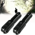 thumbnail image 1 of LED Flashlight Rechargeable High Lumens, Zoomable Super Bright Flashlight with 3 Modes, Waterproof USB Flashlights for Camping, Emergencies, Everyday Carry (2 Pack), 1 of 8