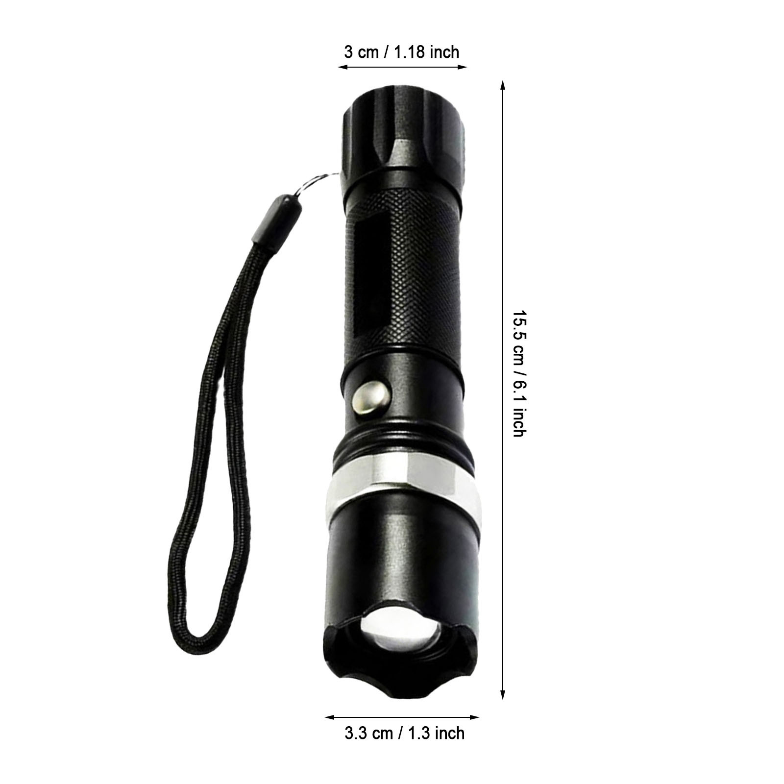 LED Flashlight Super Bright Flashlight Rechargeable Flashlight With 3