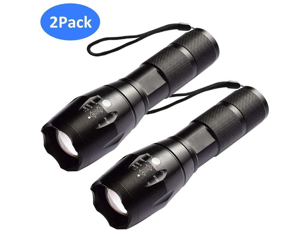 LED Flashlight Tactical Flashlight 5 Lights Modes Ultra-bright Zoom ...