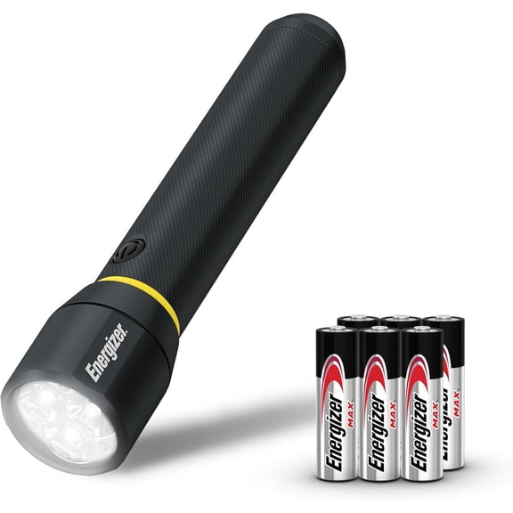 LED Flashlight Vision PRO, Ultra Bright 1000+ Lumens, IPX4 Water Resistant, Aircraft-Grade Aluminum Light, Rugged Metal Flash Light for Outdoors, Emergency Power Outage, Black
